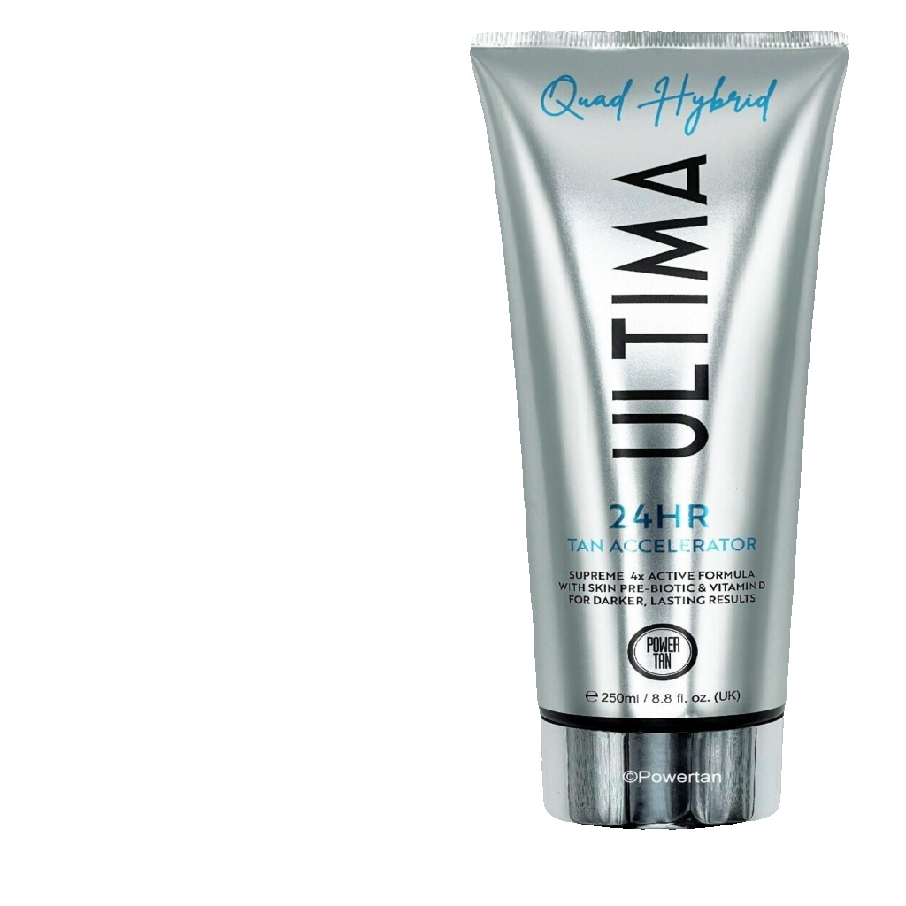 Power Tan Ultima Quad 24 Hour Hybrid UV Sunbed Tanning Cream Accelerator 250ml