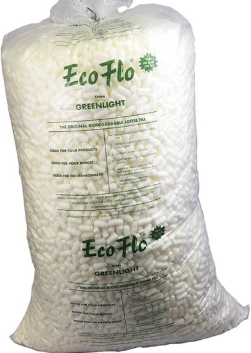 15 Cubic Feet of ECOFLO LOOSE FILL Biodegradable/Void Fill/Packing Peanuts