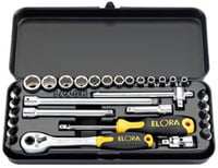 Draper 25931 Elora Metric Socket Set 1/4"" Sq Dr (31 Piece)