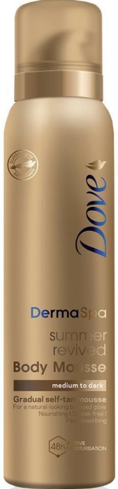 Dove Women's Gold Derma Spa Self Tan 'Body Mousse', 6X150ml In - Image 7