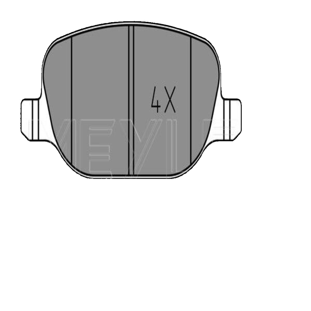Rear MEYLE 025 237 6017 Brake Pad Set, disc brake for ALFA ROMEO,LANCIA