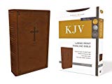 KJV Holy Bible: Large Print Thinline, Brown Leathersoft, Red ... - 9780785225935