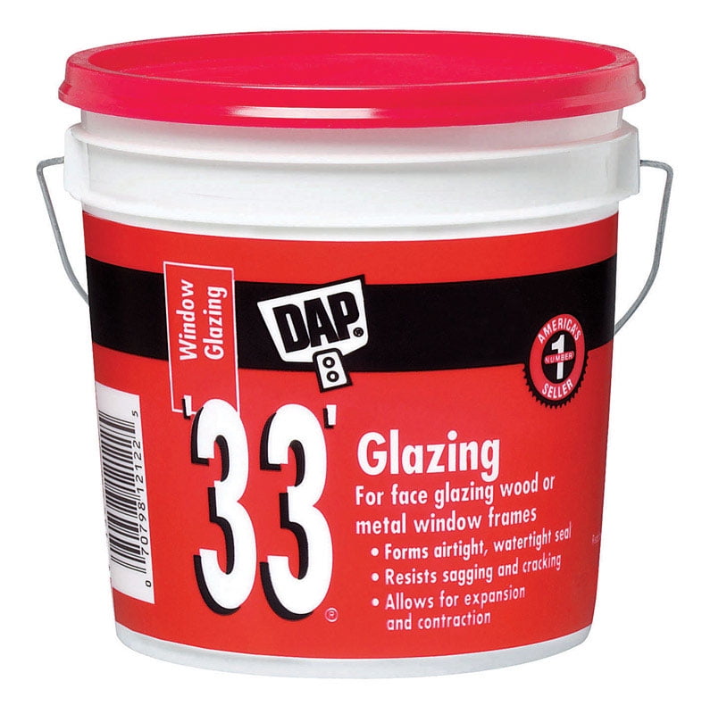 Dap White 12019 Number-33 Glazing Compound Gallon