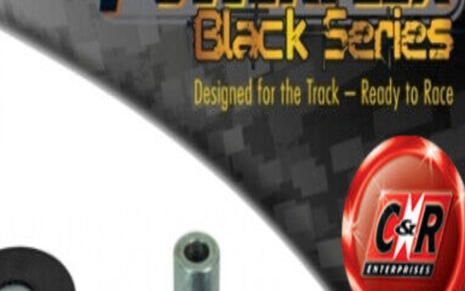 Powerflex Black Rr Susp Strut Top Bushes for 500 US + Abarth 07on PFR16-516BLK