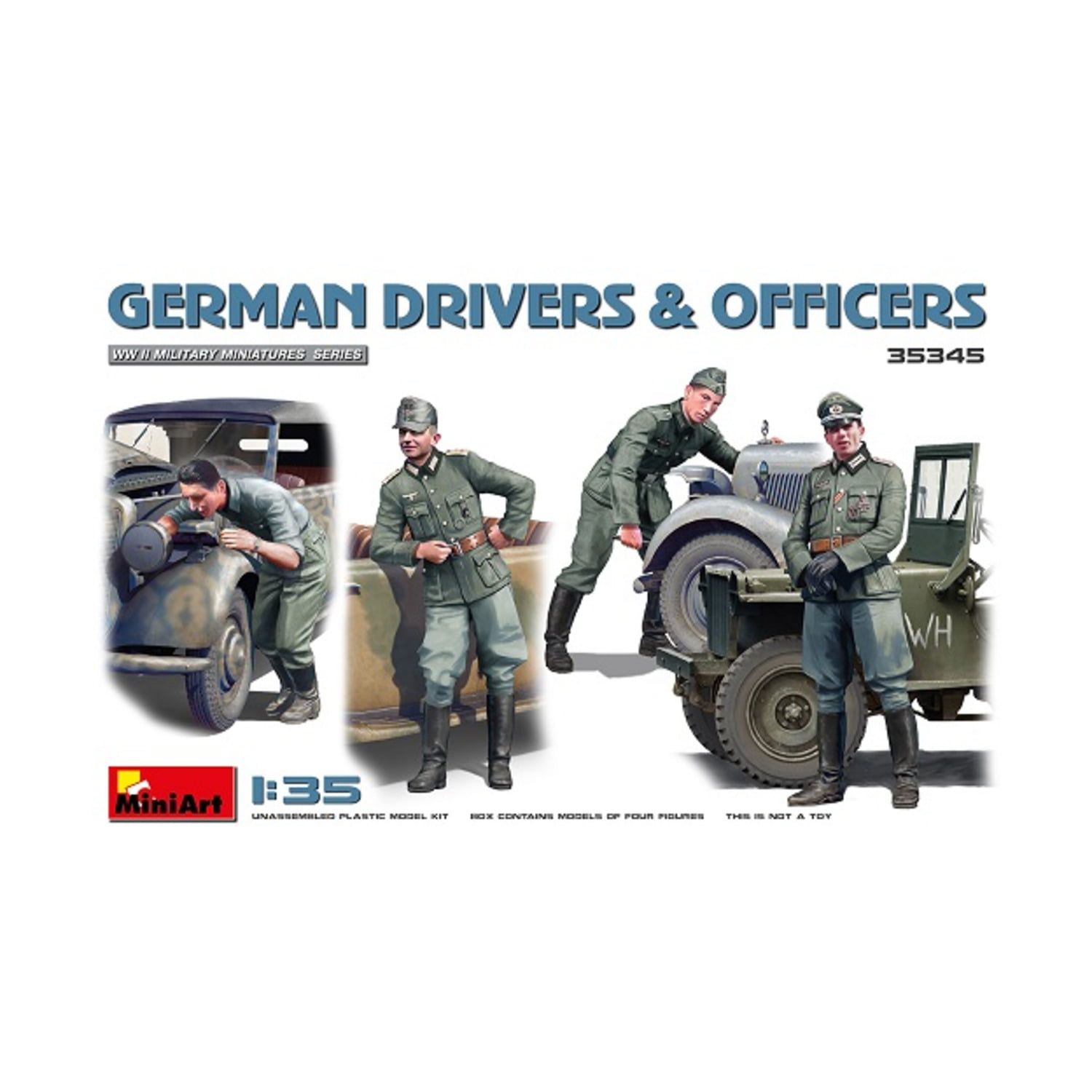 Miniart 35345 - 1:35 German Drivers & Officers - New