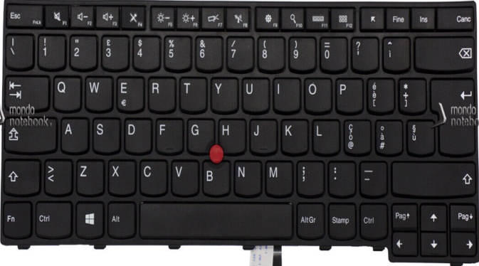 TASTIERA ITALIANA PER LENOVO THINKPAD L460 T440 T440P T440S T450 T450S T460 NER