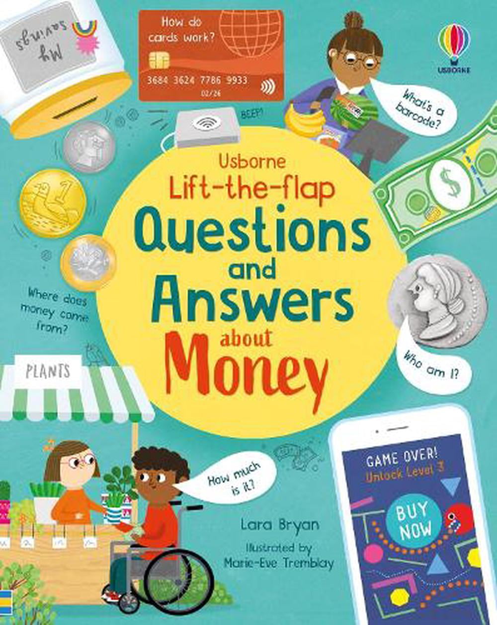 Usborne Lift-the-flap Questions and Answers about Money, Hardback NEW - Image 13
