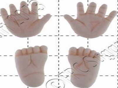 Silicone mould Tiny Hands and Feet | Food Use FPC Sugarcraft FREE UK shipping!