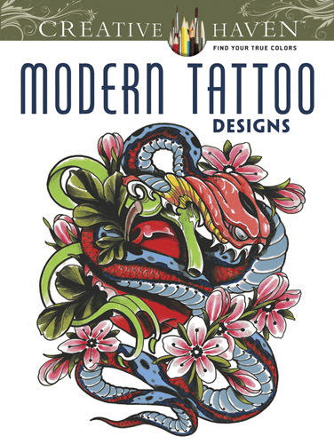 Creative Haven Modern Tattoo Designs Coloring Book by Erik Siuda - 9780486493268