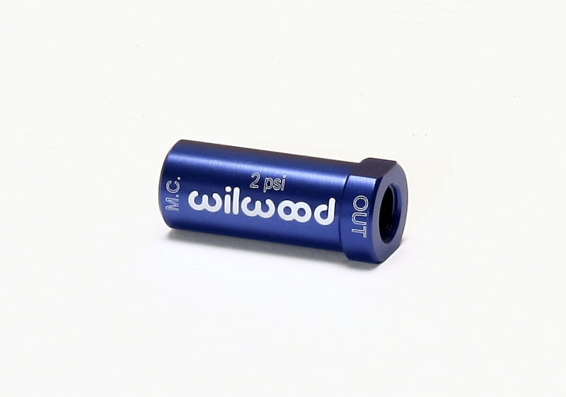 Wilwood Residual Pressure Brake Pedal Travel Valve 2 psi In Blue (260-13706)