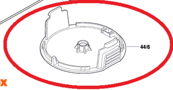 Genuine BOSCH UniGRASSCUT18 18-260 - CUTTING HEAD CAP - 4059952518572 O158
