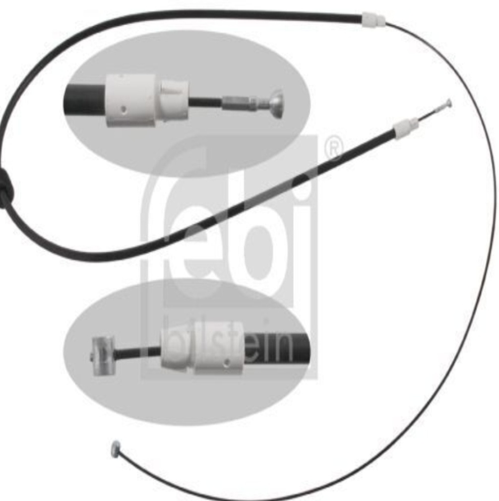 Febi Bilstein 34915 Front Parking Brake Cable Pull Braking Fits Mercedes-Benz