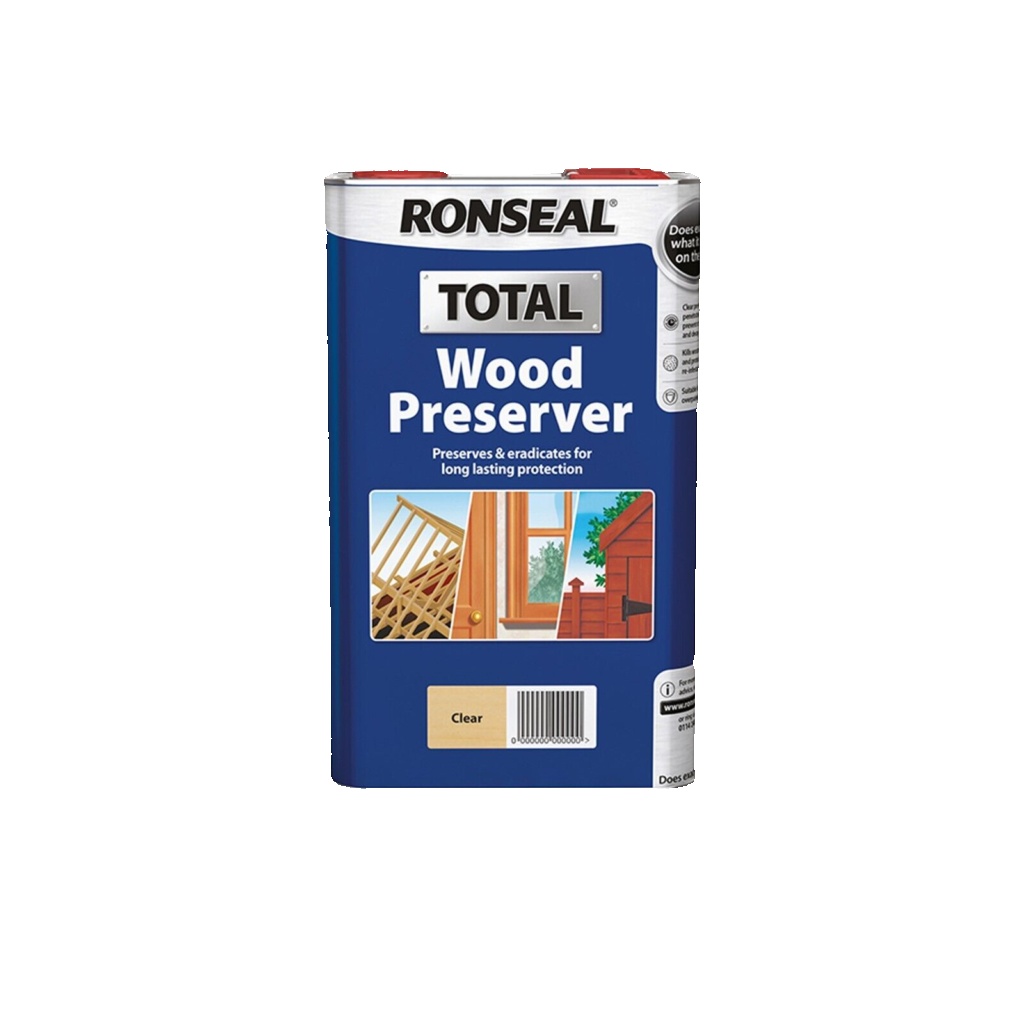 Ronseal 37658 Total Wood Preserver Clear 5 Litre 5010214876587 - Image 3