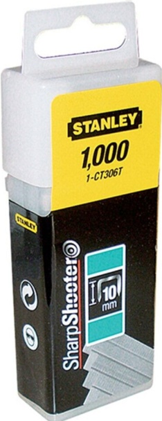 Stanley 1-CT305T Flat Narrow Crown Staples 8mm Pack Of 1000 - Image 3