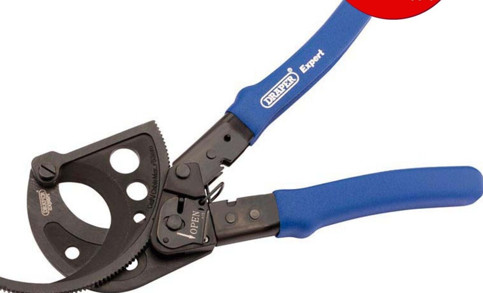 Draper 64329 280mm Ratchet Action Cable Cutter Heavy Duty Electricians Tool