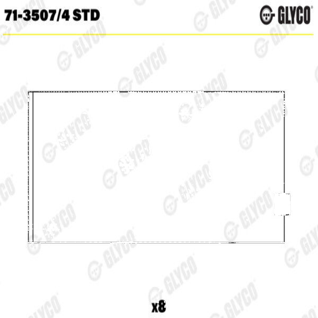GLYCO 71-3507/4 STD Connecting Rod Bearing for SAAB