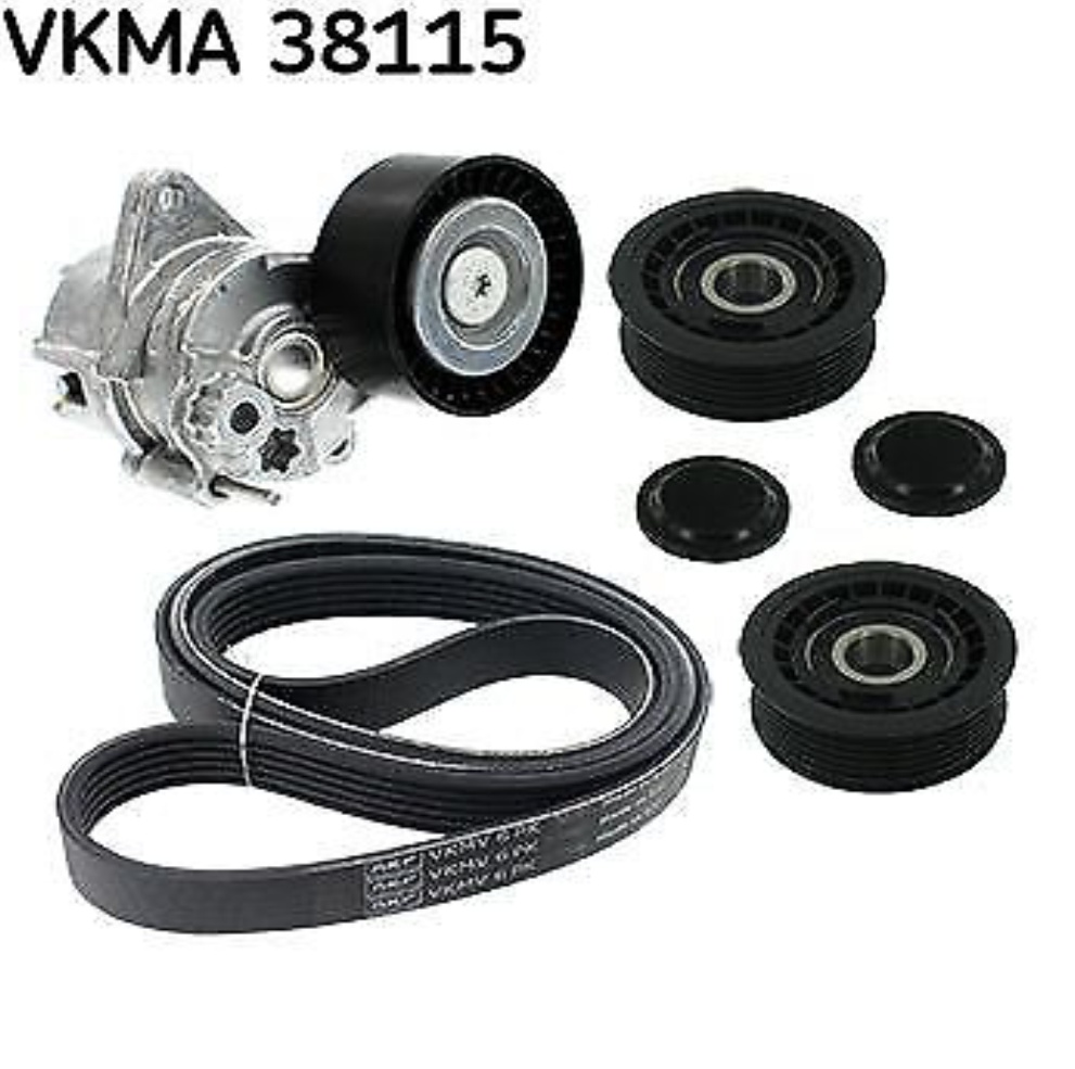 SKF VKMA 38115 V-Ribbed Belt Set for MERCEDES-BENZ