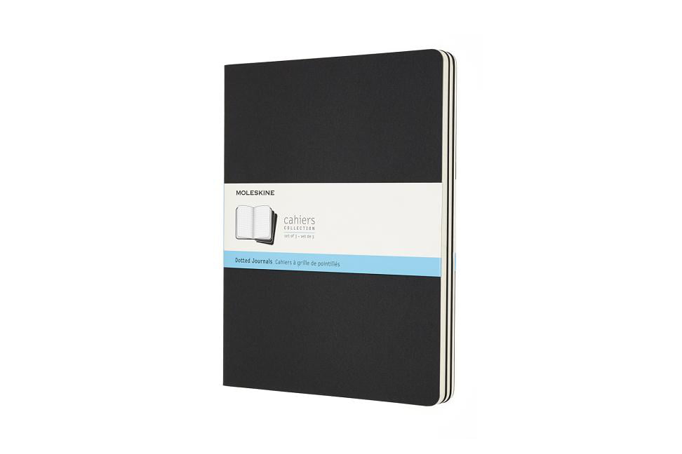 Moleskine Subject Cahier Journal, Set 3 Notebook with Dotted Pages, Colour Black, 124 Pages, Size Extra Large 19 x 25 cm - Image 4