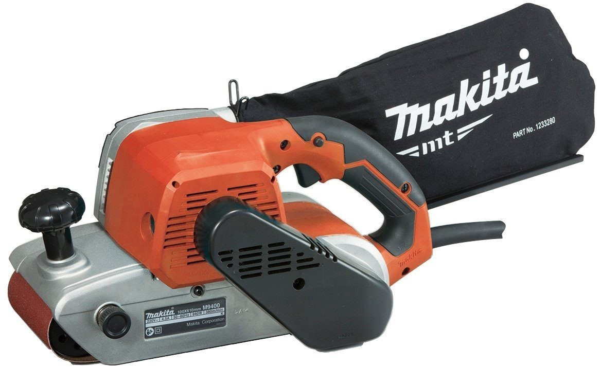 Makita M9400 4"" 100 x 610mm Heavy Duty Belt Sander & Dust Bag 240v + Belt 9404