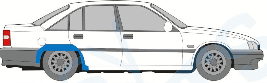 VAUXHALL CARLTON OPEL OMEGA A 1986-1993 REAR WHEEL ARCH REPAIR PANEL / RIGHT RH