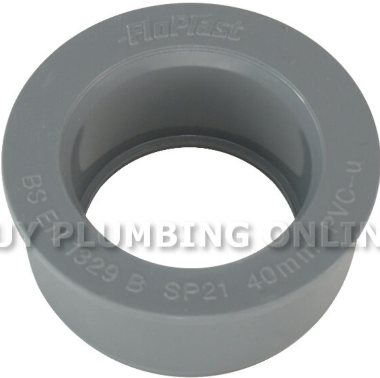 FloPlast Soil 40mm Solvent Boss Adaptor Grey SP21