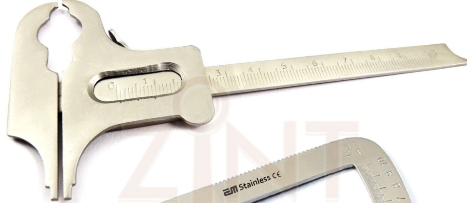 Dental Kit Boley Gauge Diamond Lab Vernier Caliper Iwason Gauge Crown Measuring
