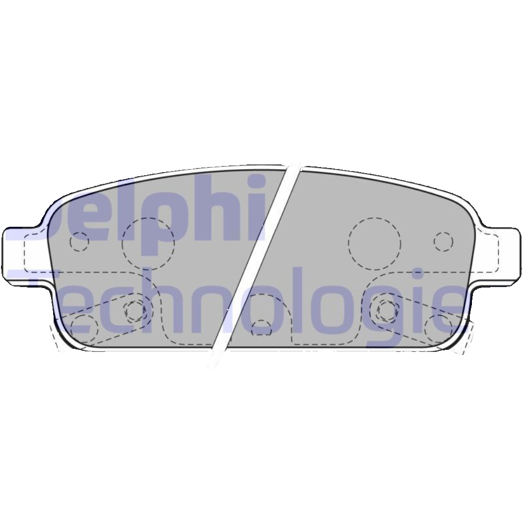 Rear DELPHI-OE LP2167 Brake Pad Set, disc brake for CHEVROLET,OPEL,VAUXHALL