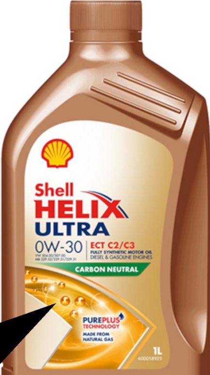 SHELL HELIX ULTRA ECT ACEA C2/C3 0W-30 *FULLY SYNTHETIC*  1L API SN VW504/50700