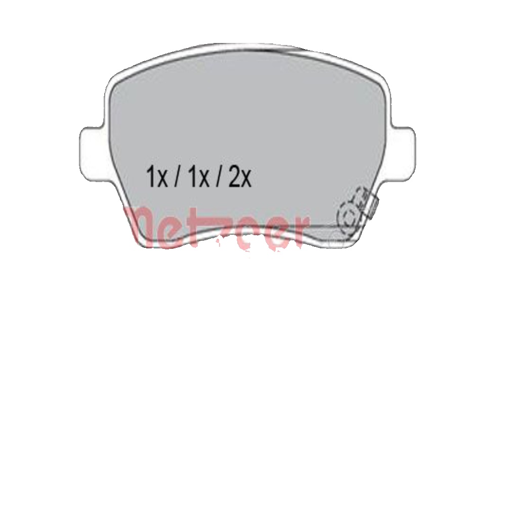 Original METZGER Brake Pad Set Disc Brake 1170243 for Nissan Opel Suzuki
