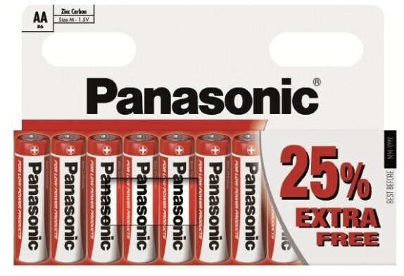 Pack of 10 Panasonic AA Zinc Carbon Batteries LR6 MN1500 1.5V for Remotes - Image 9