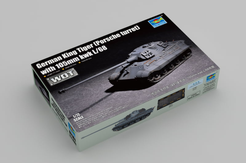 Trumpeter 07161 - 1:72 German King Tiger (Porsche turret) - New