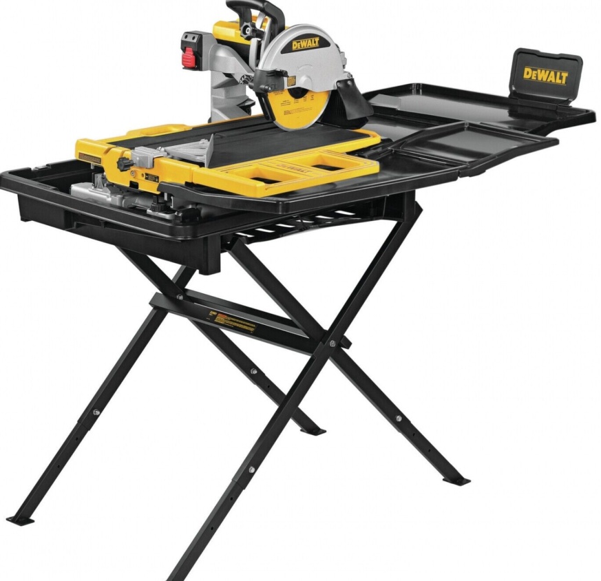 DeWalt D36000-GB 240V 940mm Wet Tile Saw & D240001 leg stand - Image 2