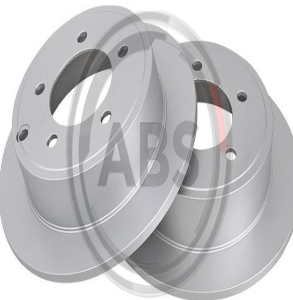 2x Brake disc solid 17882 A.B.S. for DODGE CHRYSLER JEEP