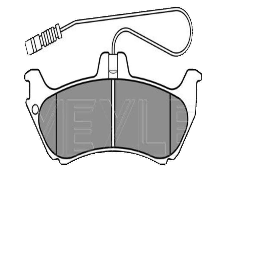 Rear MEYLE GERMANY 025 231 9017/W Brake Pad Set, disc brake for MERCEDES-BENZ