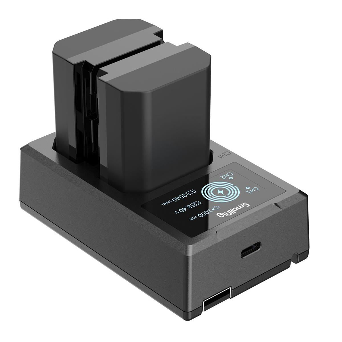SmallRig Camera Battery(2040mAh), USB-C Input Port w/ Dual Charger for NP-FZ100