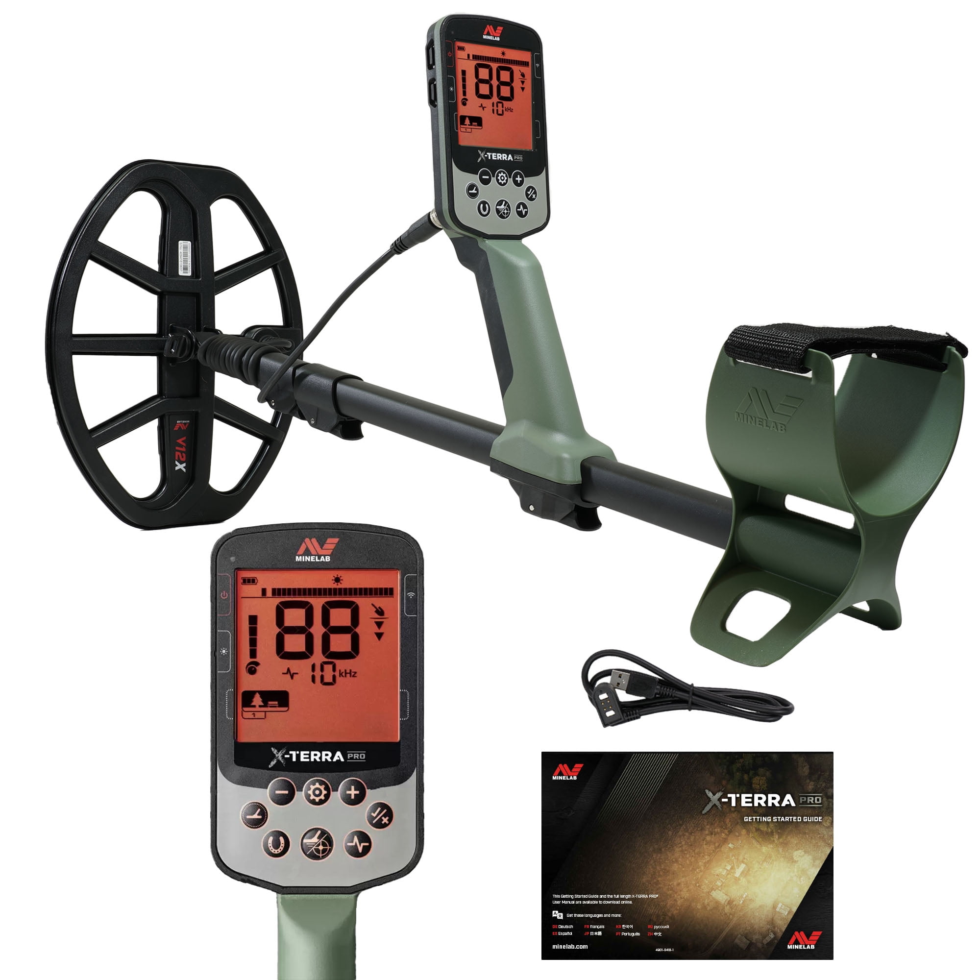 Metalldetektor Minelab X-Terra PRO (Mehrfrequenz-Technik und wasserdicht)