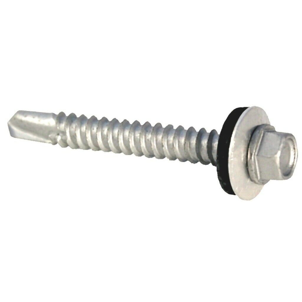 (0.63 X 2.5Cm, Silver) Picardy Self Drilling Roofing Screws (Pack Of 100) 5059444098574