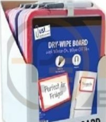 A4 Magnetic Backed Dry Wipe Board With Write On Wipe Of Pen Memo Note Board