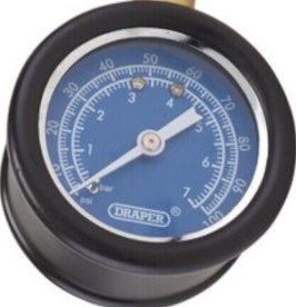Draper 69924 Tyre Pressure Gauge with Flexible Hose