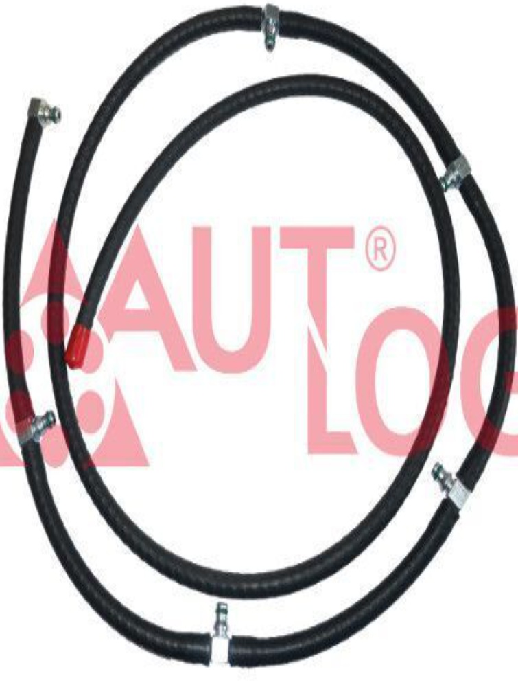 Between supply pump and shut-off valve AUTLOG KL3162 Hoseline Set, leakage fuel