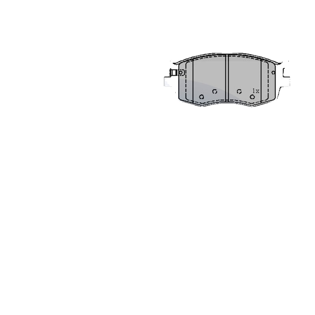 Front COMLINE CBP31519 Brake Pad Set, disc brake for HYUNDAI,KIA