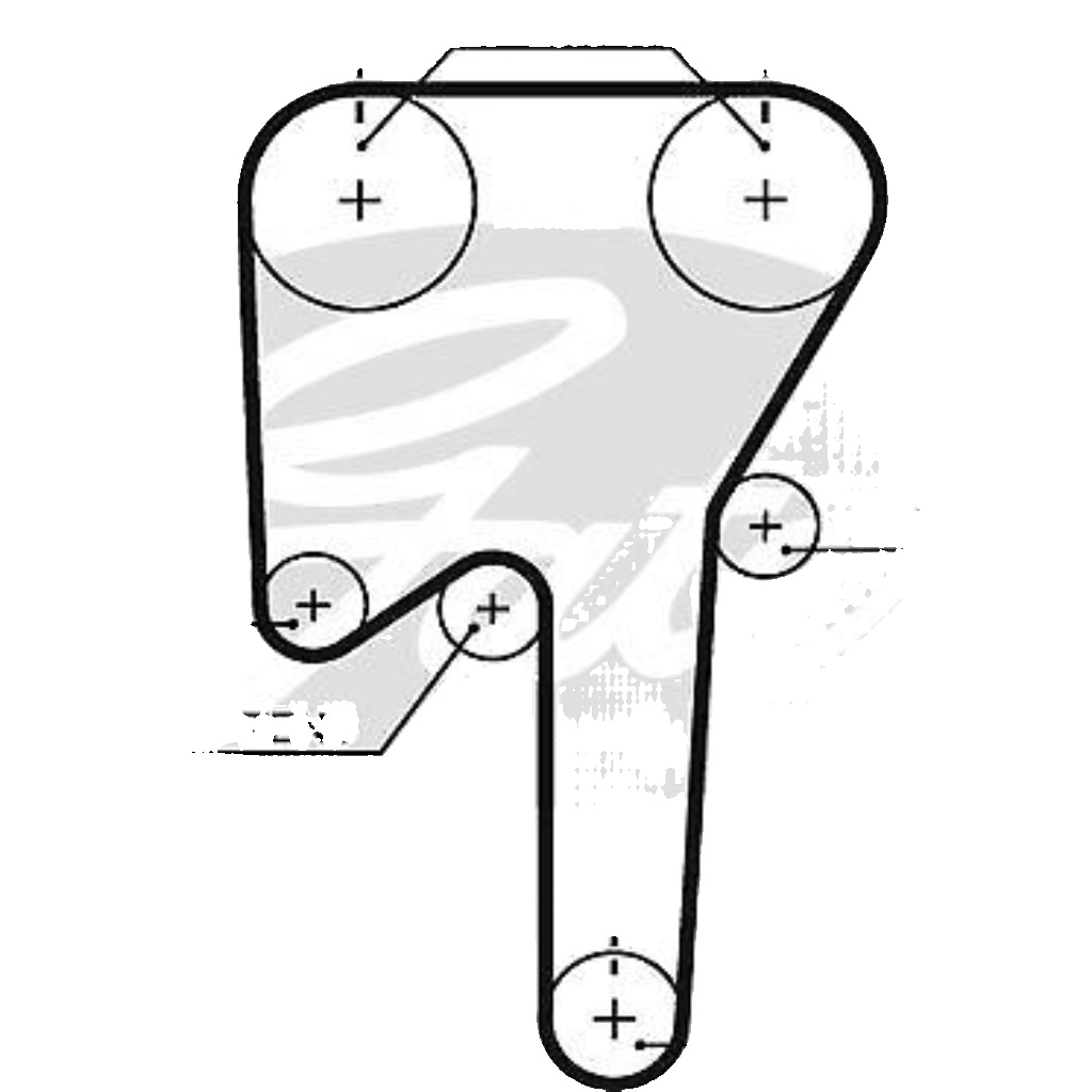 Gates Timing Belt 5533XS - OE Quality Replacement Part For Volvo