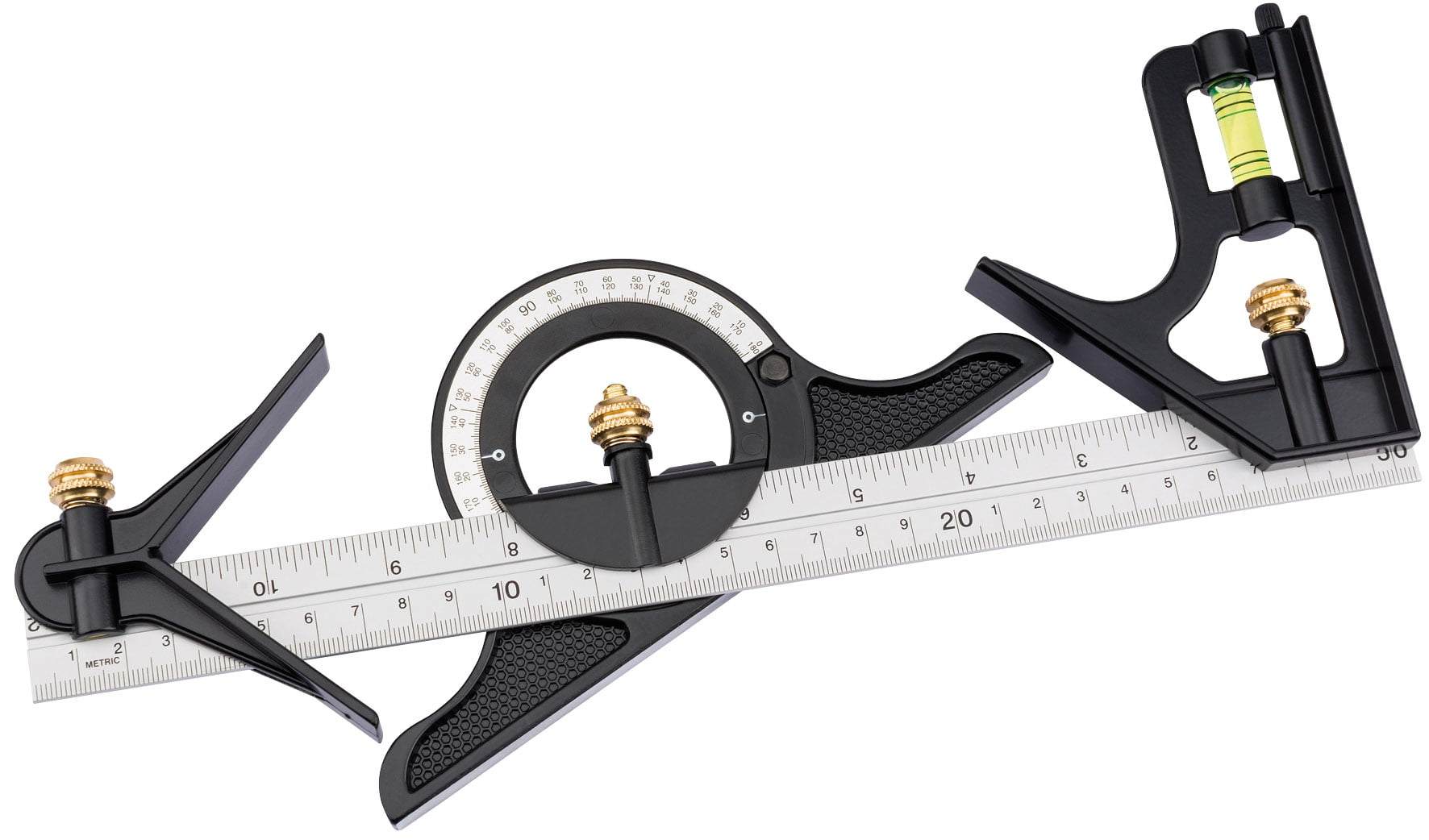 Draper 34704 Combination Square with Centre Head and Protractor, 300mm