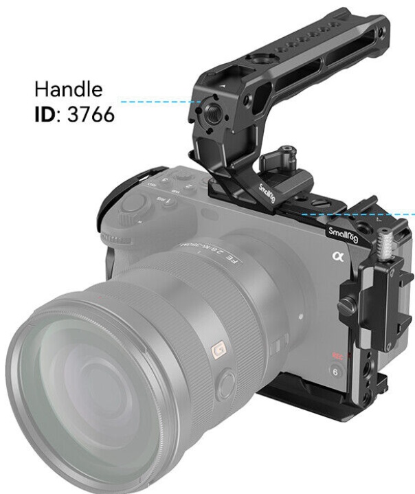 SmallRig Classic Black Camera Cage for Sony FX30 FX3 with Cable Clamp for HDMI