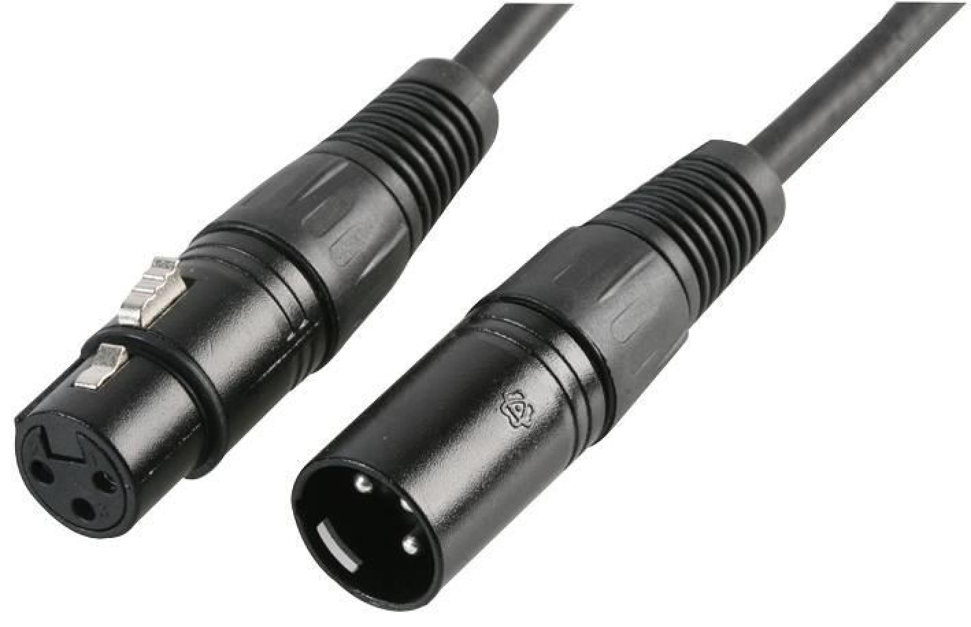 PULSE - DMX Lead, 3 Pin XLR Male to Female, 0.5m Black
