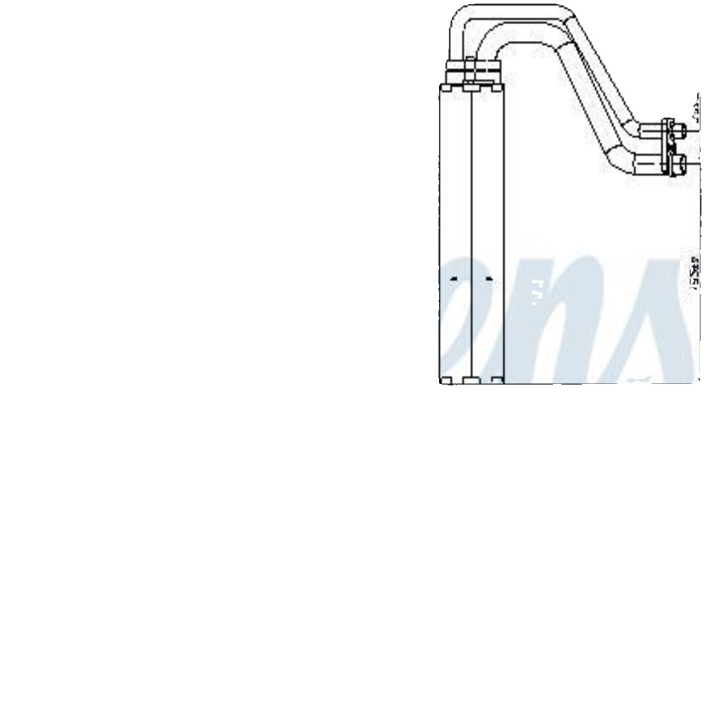 Air conditioning evaporator R 134a 92427 NISSENS for LAND ROVER VOLVO