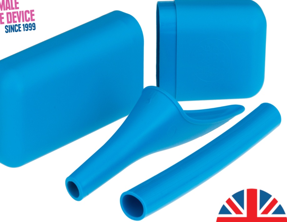 SHEWEE Extreme UK She Can Wee Pee Funnel Use for Travel Camping Festivals - Blue