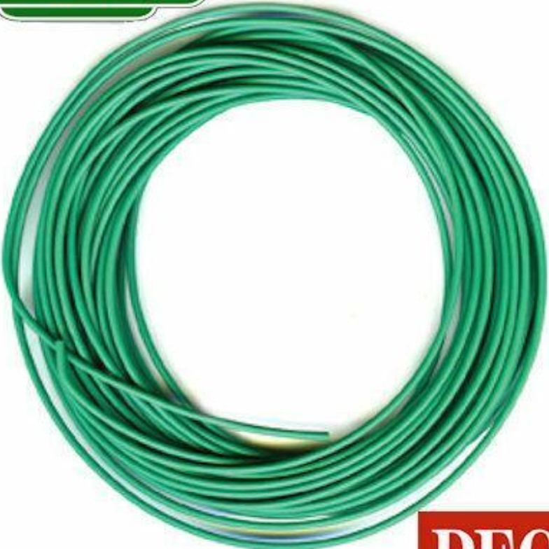 PL-38G Electrical Wire 3 amp 16 strand 7M GREEN OO N PECO For Track Lights etc