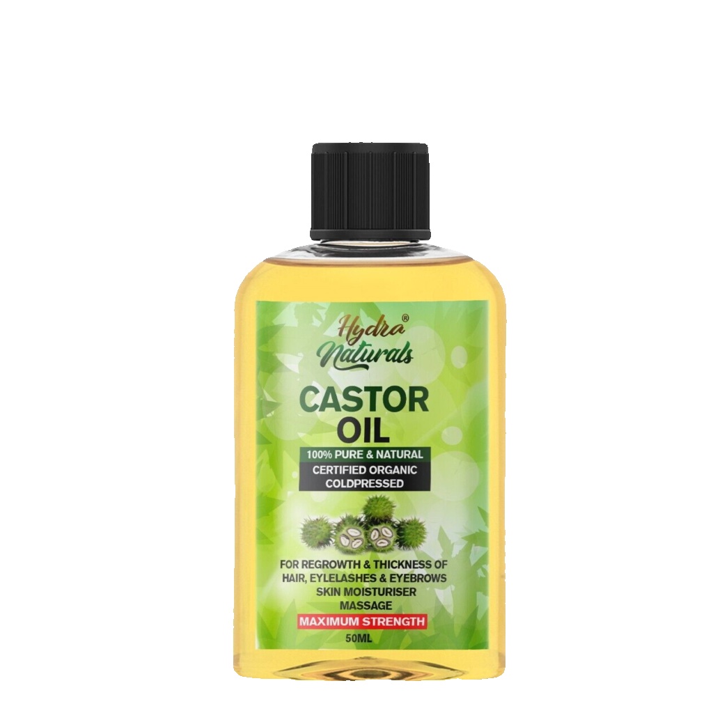 100% Pure Organic Castor Oil for Eyelashes & Eyebrows Hair Growth Body Care 🔥✅