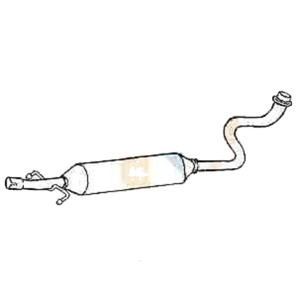 Klarius TY587A Exhaust Centre Silencer Box TOYOTA YARIS   1.3   1999-2004